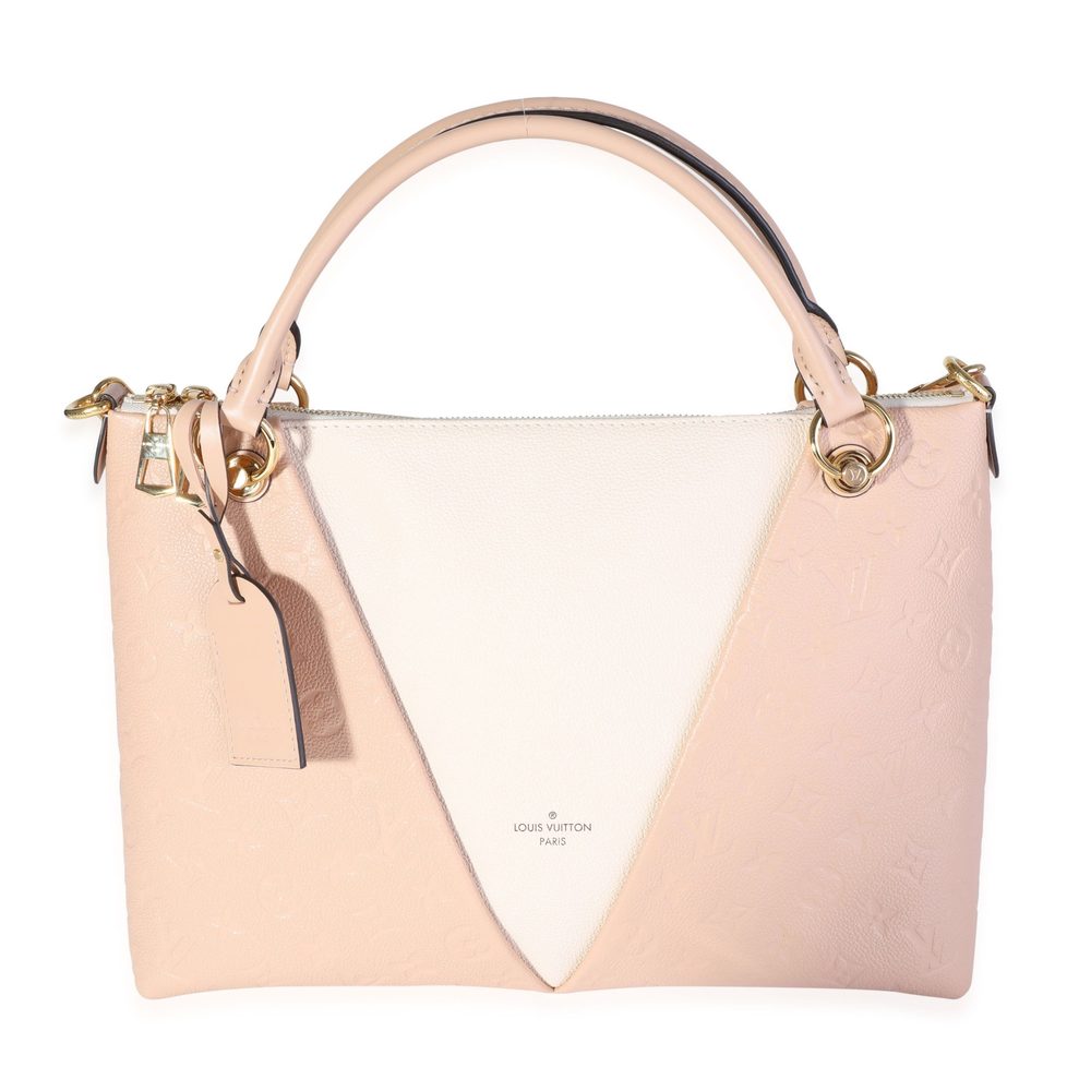 Louis Vuitton Cream & Beige Monogram Empreinte V Tote MM - Picture 1 of 8